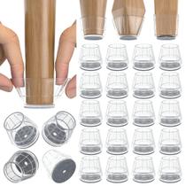 Protetores de piso para móveis Violibar 24PCS de silicone antiderrapantes Protetores de piso para móveis Violibar 24PCS de silicone antiderrapantes