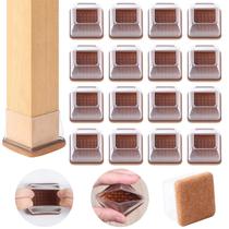 Protetores de piso para pés de cadeira Ezprotekt quadrados 1-1,4" Protetores de piso para pés de cadeira Ezprotekt quadrados 1-1,4"