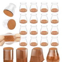 Protetores de piso para pés de cadeira Yopieke em silicone 33-50 mm, pacote com 24 Protetores de piso para pés de cadeira Yopieke em silicone 33-50 mm, pacote com 24