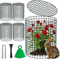 Protetores de plantas para jardim Unves, gaiolas de metal 30x36 cm, kit com 5 unidades Protetores de plantas para jardim Unves, gaiolas de metal 30x36 cm, kit com 5 unidades
