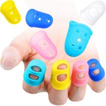 Protetores de ponta de dedo, silicone antiderrapante sem marca, 40 unidades