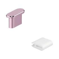 Protetores De Porta De Carregamento Tipo-C De Metal Para iPhone 17 pro Max 16 15 Com Contêiner De Protetores De Porta De Carregamento Tipo-C De Metal Para iPhone 17 pro Max 16 15 Com Contêiner De