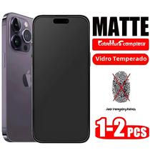 Protetores De Tela De Vidro Temperado Fosco Para Iphone 11 12 13 14 15 Pro Max Fosco 1/2 Unidades