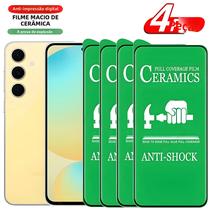 Protetores De Tela Para Samsung Galaxy S25 S23 S21 S20 S22 S24 Ultra 4PCS Filme Cerâmico Macio