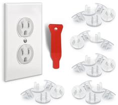 Protetores de Tomada Baby Proof Me Kit com 24 Unidades e Ferramenta de Remoção Protetores de Tomada Baby Proof Me Kit com 24 Unidades e Ferramenta de Remoção