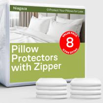Protetores de travesseiro Niagara Sleep Solution King Size, conjunto de 8