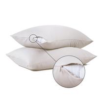 Protetores de travesseiro Shunjie.Home 100% algodão 600 TC, cetim, pacote com 4 unidades