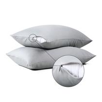 Protetores de travesseiro Shunjie.Home 100% algodão 600 TC, cetim, pacote com 4 unidades