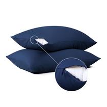 Protetores de travesseiro Shunjie.Home 100% algodão 600 TC, cetim, pacote com 4 unidades