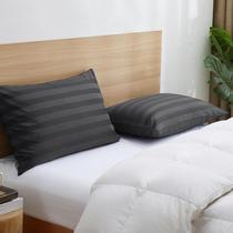 Protetores de travesseiro Shunjie.Home 100% algodão 600 TC, cetim, pacote com 4 unidades