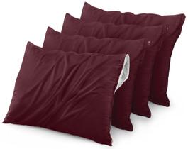 Protetores de travesseiro Utopia Bedding Waterproof King Size x4 Protetores de travesseiro Utopia Bedding Waterproof King Size x4
