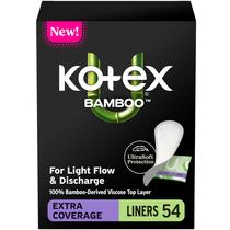 Protetores diários Kotex Bamboo absorção leve 54 unidades Protetores diários Kotex Bamboo absorção leve 54 unidades