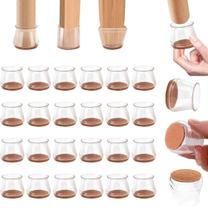 Protetores Para Pé De Cadeira Móveis Silicone Com Feltro 16 Un. Protetores Para Pé De Cadeira Móveis Silicone Com Feltro 16 Un.