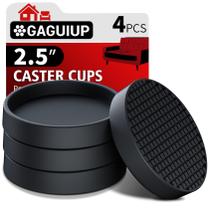 Protetores para pés de móveis GAGUIUP 6,4 cm antiderrapantes 4 peças pretos Protetores para pés de móveis GAGUIUP 6,4 cm antiderrapantes 4 peças pretos