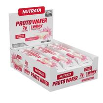Proto Wafer Caixa Com 12 Unidades Sabor Morango Nutrata