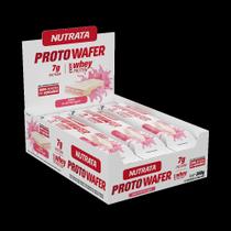 Proto wafer sabor morango display com 12 wafers de 30g - nutrata
