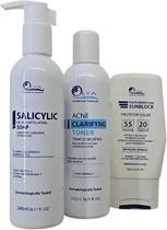 Protocolo Acne Olya - Sabonete + Tonico + Protetor Solar Protocolo Acne Olya - Sabonete + Tonico + Protetor Solar