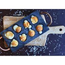 Provolera de pedra sabão retangular