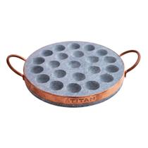 Provolera para Queijos em Pedra com Alças de Cobre 22 Furos Titan