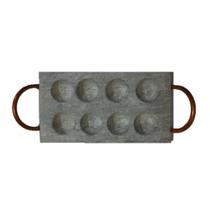 Provolera Retangular Pedra Sabão Pra Queijos 8 Furos 21X12Cm