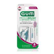 Proxabrush recarrega GUM Go-Betweens Moderate 8 cada (pacote com 2)