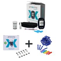 Próxima Alive X Kit 60 Tiras 110 Lancetas Medidor de diabetes