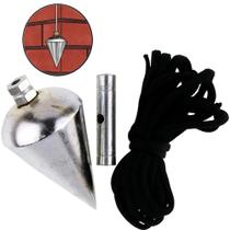 Prumo de Centro 500 Gramas Corpo de Aço Obra Construção