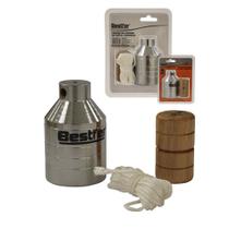 Prumo de Parede de Aco Carbono Cromado 1000g Bestfer Prumo de Parede de Aco Carbono Cromado 1000g Bestfer