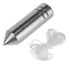 Prumo Para Pedreiro De Centro Cônico Em Aço 300g C/ Fio 5m Mtx