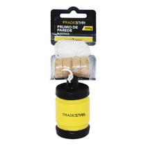 Prumo Plástico 500g Corda Nylon Taco Madeira Tradestar Prumo Plástico 500g Corda Nylon Taco Madeira Tradestar