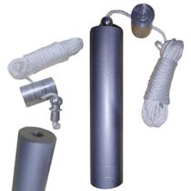 Prumo Profissional 1.500 Kg Aço Maciço Com Boia De Alumínio