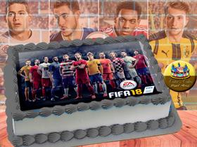 PS4 XBOX GAME - Papel De Arroz Comestível Para Bolo FIFA 16 E 18 A4 20x30cm Mod.06