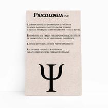 Psicologia Dicionário Minimalista Quadro Canvas 60x40cm Psicologia Dicionário Minimalista Quadro Canvas 60x40cm