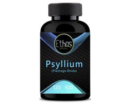 Psyllium 120 Cápsulas 500mg Fonte de Fibras - ETHOS NUTRITION