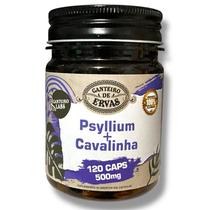 PSYLLIUM 250mg CAVALINHA 250mg 100 Natural 120 Cápsulas.