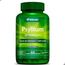 Psyllium e Vitamina C Fibra Alimentar 60 Capsulas Herbamed
