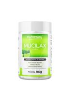 Psyllium Plantago Fibras Soluvel Em Pó Mucilax 180Gr Limão