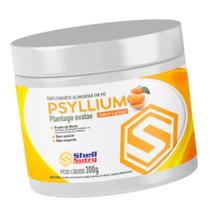 Psyllium Plantago Ovatae em Pó 300g Sabor Laranja Shell Nutry