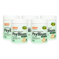 Psyllium Plantago Ovatae em Pó Puríssimo 220g Husk-Índia Kit com 5