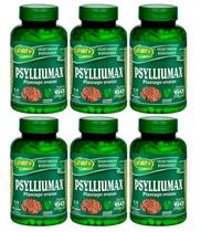 Psylliumax Psyllium 60 Cápsulas 550mg Unilife Kit 6 Unidades