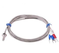 Pt100 rosca 6mm cabo 2 metros range -50 a 450 graus