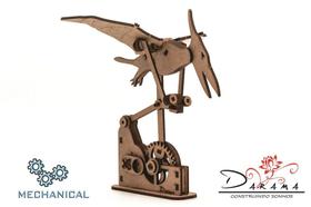 Pterodáctilo - quebra cabeças 3d mecânico - darama