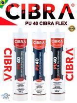 Pu 40 Cola Selante De Poliuretano Cibra Flex 400g Branco/Cinza/Preto