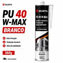 PU 40 Cola Selante para Vedação 400g Branco, Cinza, Preto Wurth PU 40 Cola Selante para Vedação 400g Branco, Cinza, Preto Wurth