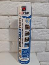 PU 40 Selante Adesivo de Poliuretano Branco 400g Flex Vedação Construção UniPro
