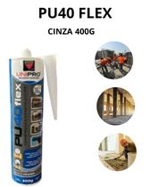 PU 40 Selante Adesivo de Poliuretano Cinza 400g Flex Vedação Construção UniPro PU 40 Selante Adesivo de Poliuretano Cinza 400g Flex Vedação Construção UniPro