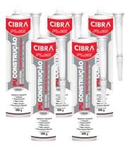Pu Construção Cola Selante De Poliuretano Cibra Flex 400g Cinza Cx c/ 5 Unid. Para Vedação De Calhas Rufos Alvenarias Pias Telhados Reparos Pu Construção Cola Selante De Poliuretano Cibra Flex 400g Cinza Cx c/ 5 Unid. Para Vedação De Calhas Rufos Alvenarias Pias Telhados Reparos