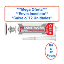 Pu Construção Cola Selante De Poliuretano Cibra Flex 400g nas cores Cinza Cx c/ 12 Unid. Para Vedação De Calhas Rufos Alvenarias Pias Telhados Reparos Pu Construção Cola Selante De Poliuretano Cibra Flex 400g nas cores Cinza Cx c/ 12 Unid. Para Vedação De Calhas Rufos Alvenarias Pias Telhados Reparos