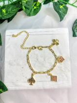 Pu3783 pulseira au baralho zirconias color