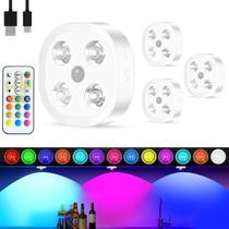 Puck Lights HOMEBEST 13 cores recarregáveis com controle remoto (4P) Puck Lights HOMEBEST 13 cores recarregáveis com controle remoto (4P)